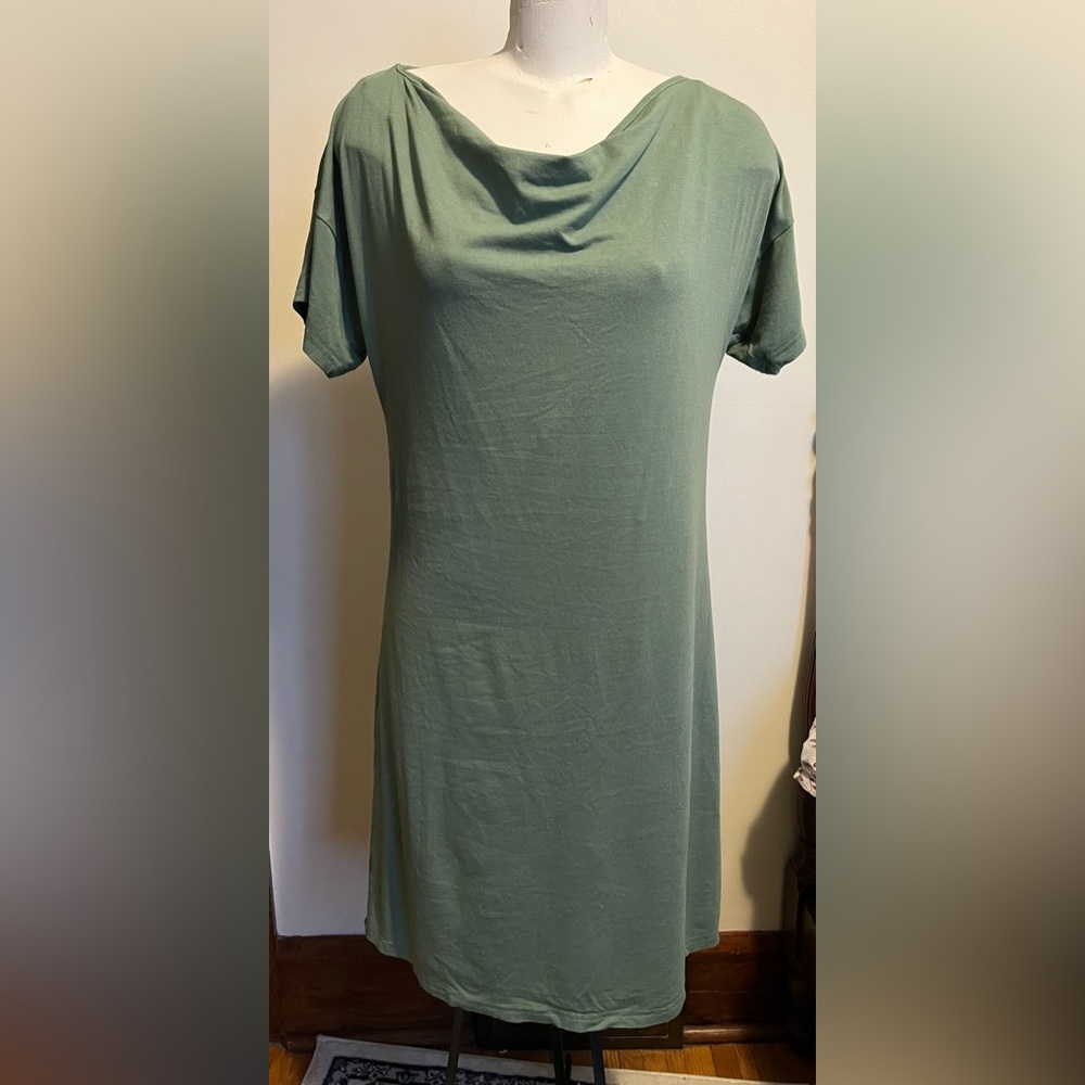 Ziliotto Sage Green Bamboo/cotton Dress - Size Large